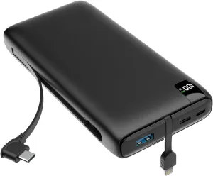 Power Bank 27000mAh Portable Charger with 4 Outputs