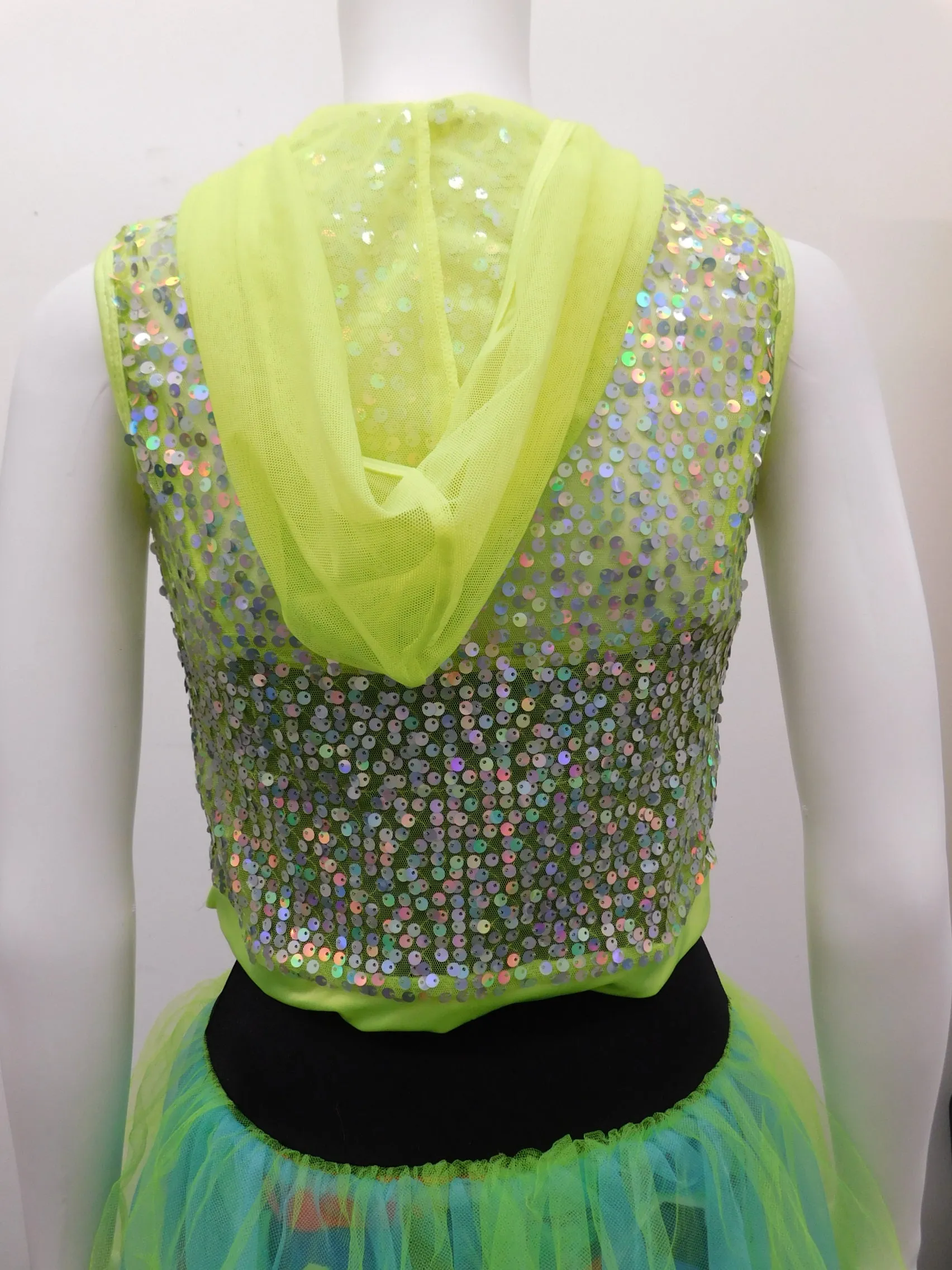 Pre-Owned Costume Curtain Call  E1856 Medium Adult Neon  Hip Hop