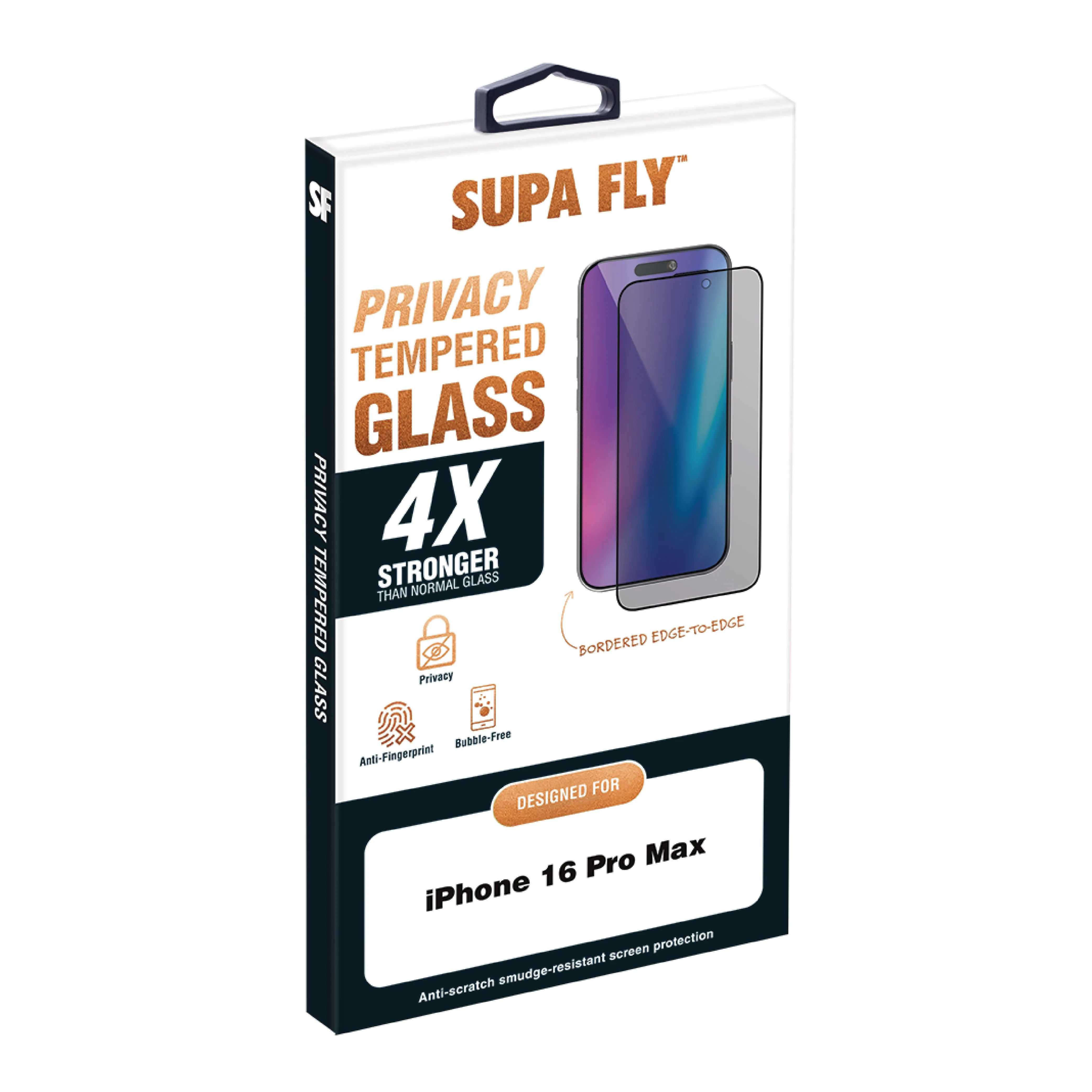 Privacy Glass Compatible Phone 16 Pro Max Screen Protector | Supa Fly