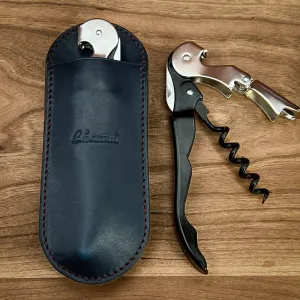 Pulltap Corkscrew and Horween Leather Sheath with Belt Clip | Personalized and Handmade to Order