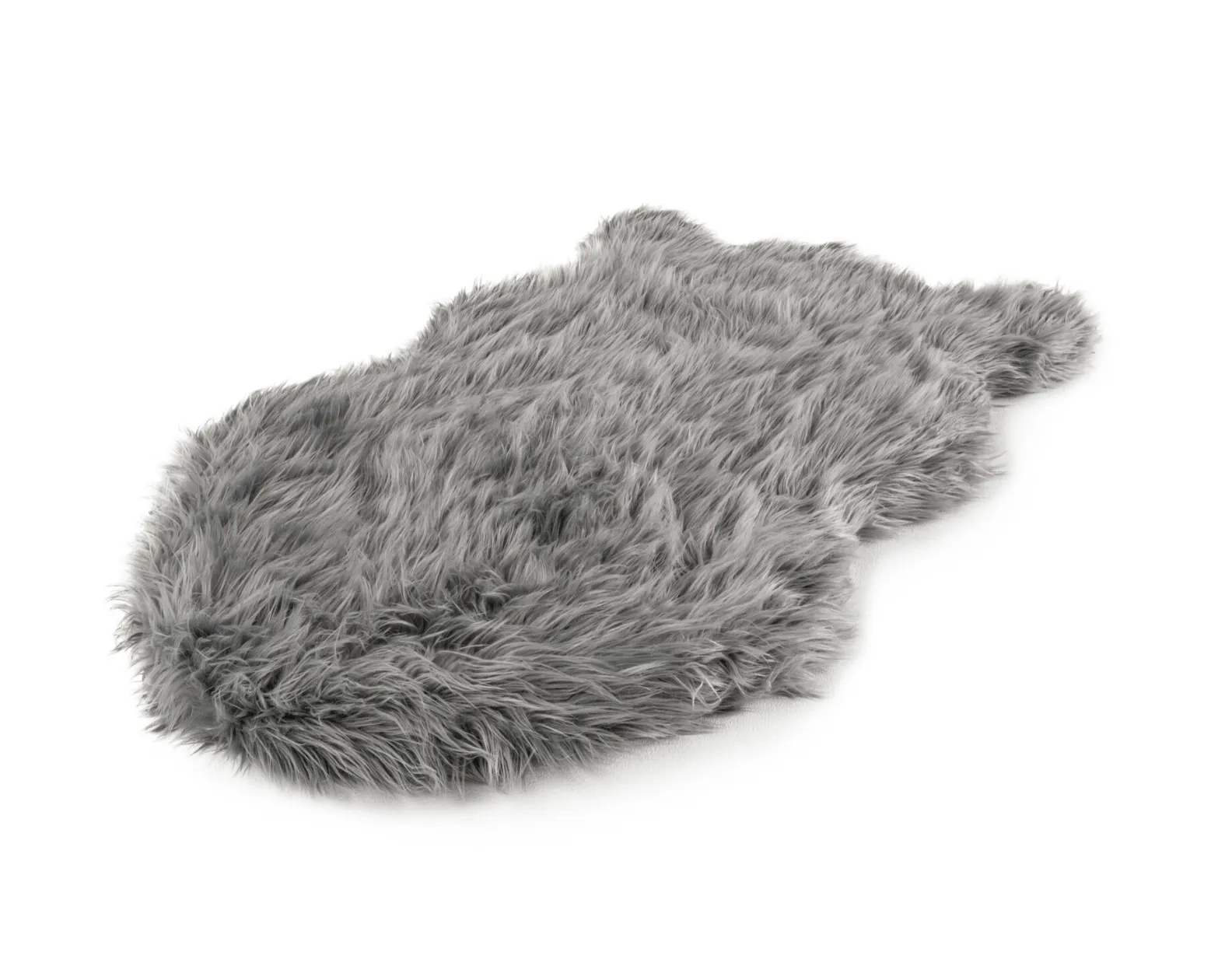 PupRug™ Faux Fur Orthopedic Dog Bed Cover - Charcoal Grey (Bed Not Included)