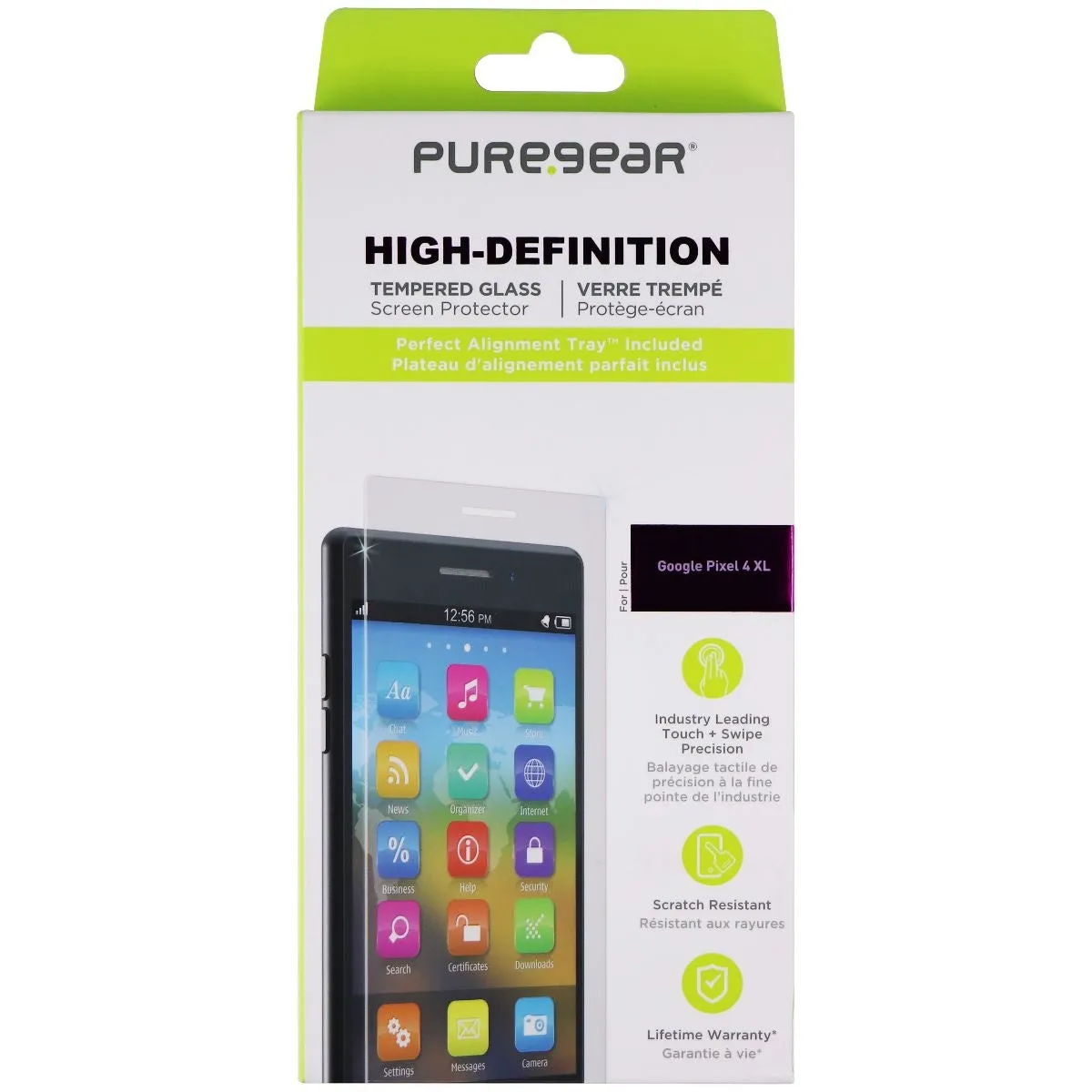 PureGear High-Definition Tempered Glass for Google Pixel 4 XL - Clear