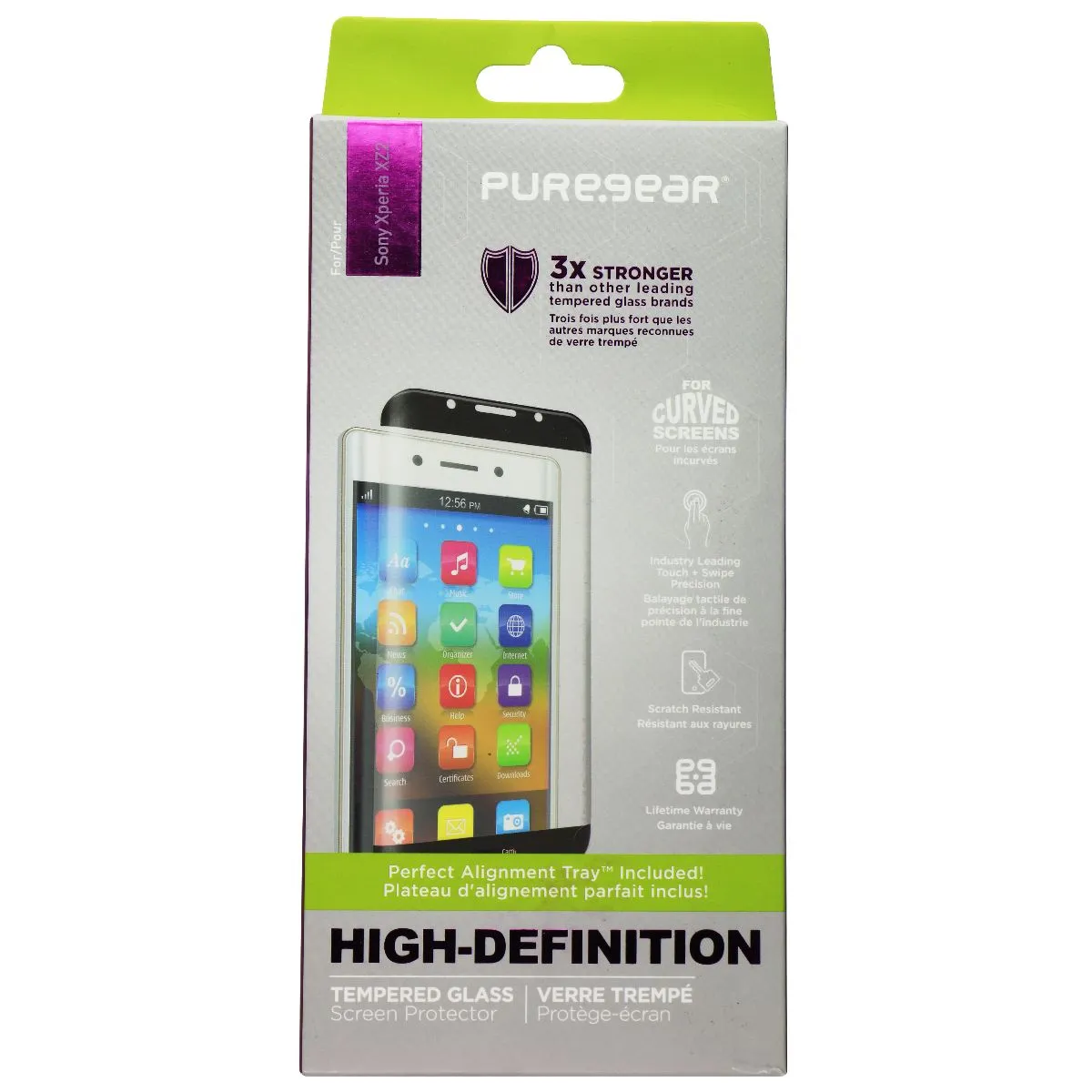 PureGear High-Definition Tempered Glass for Sony Xperia XZ2 - Clear