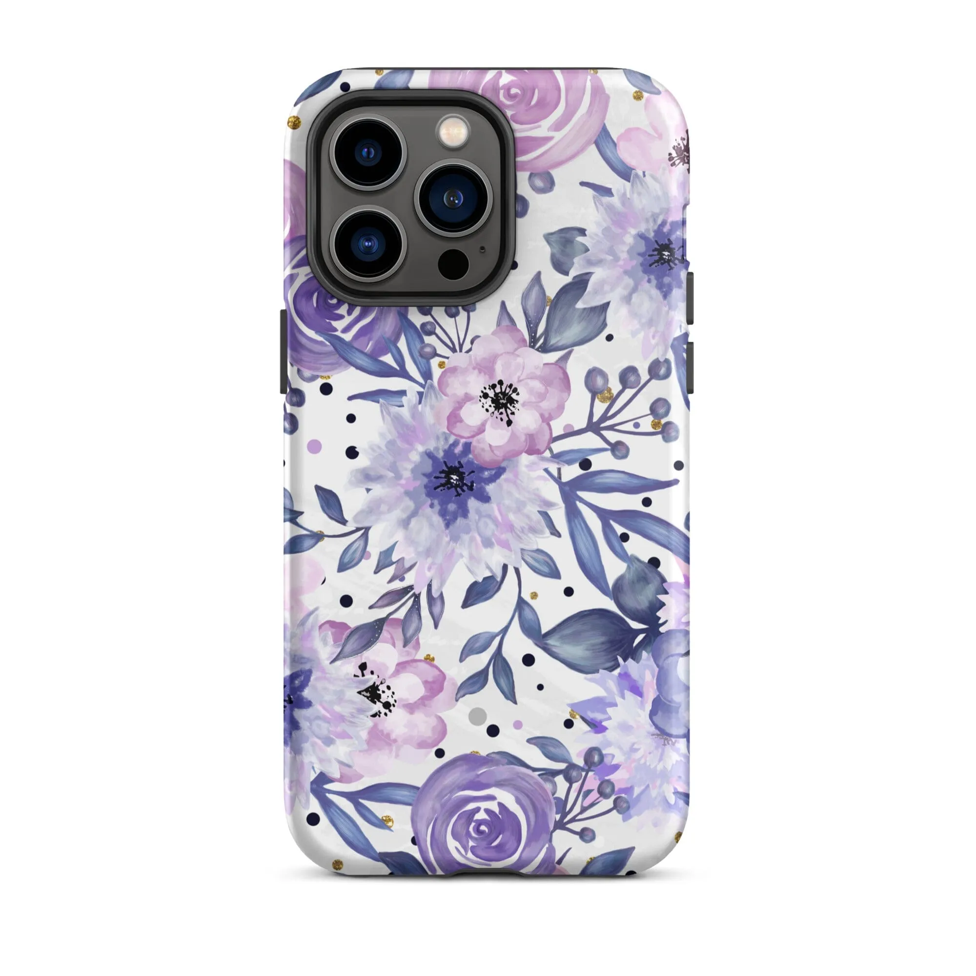 Purple Floral iPhone Case