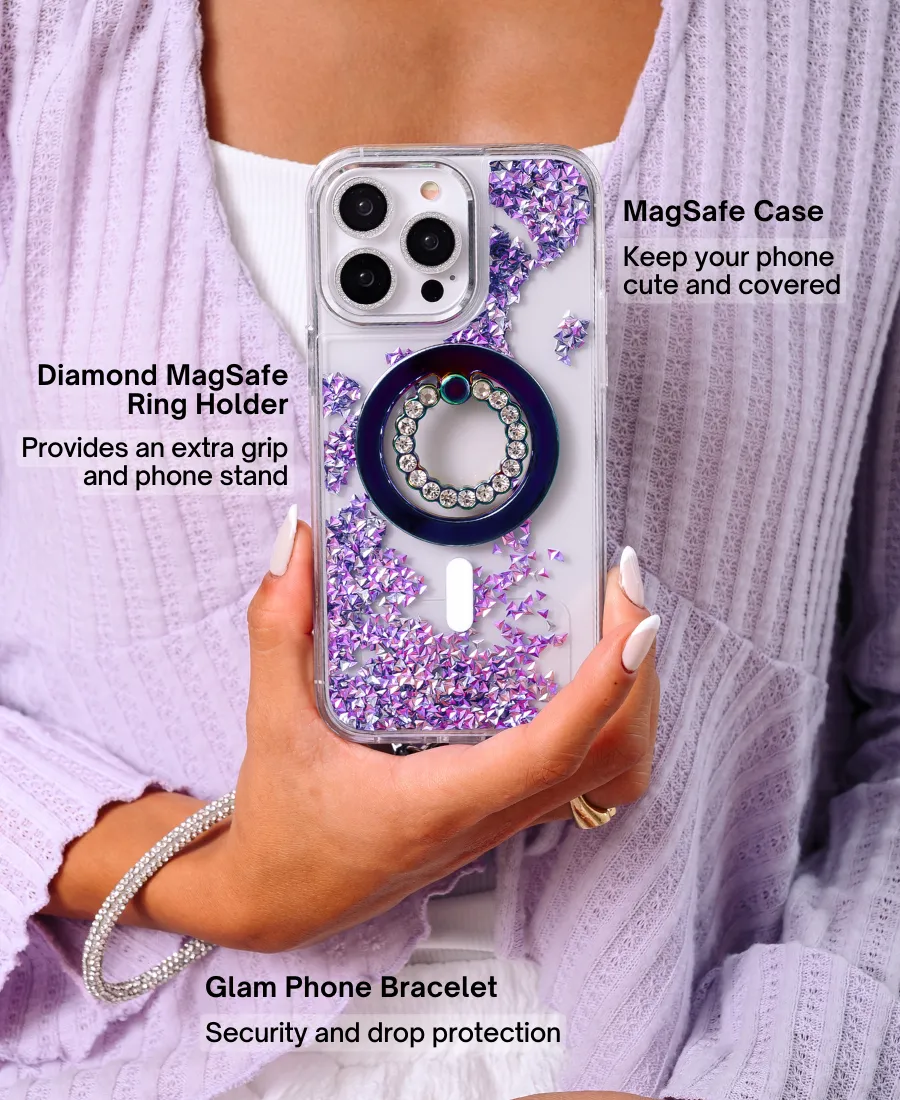 Purple Prism Glitter MagSafe Set