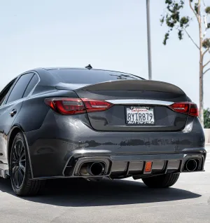 Q50 Carbon Fiber V2 Rear Bumper