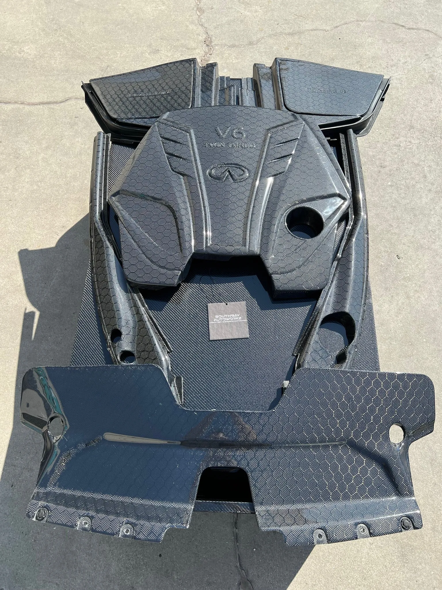 Q50 / Q60 Carbon Fiber Engine Covers