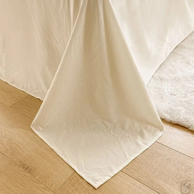 Qfdian Seersucker Fabric Bedding Set