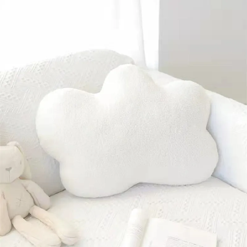 Qfdian White Cloud Plush Pillow