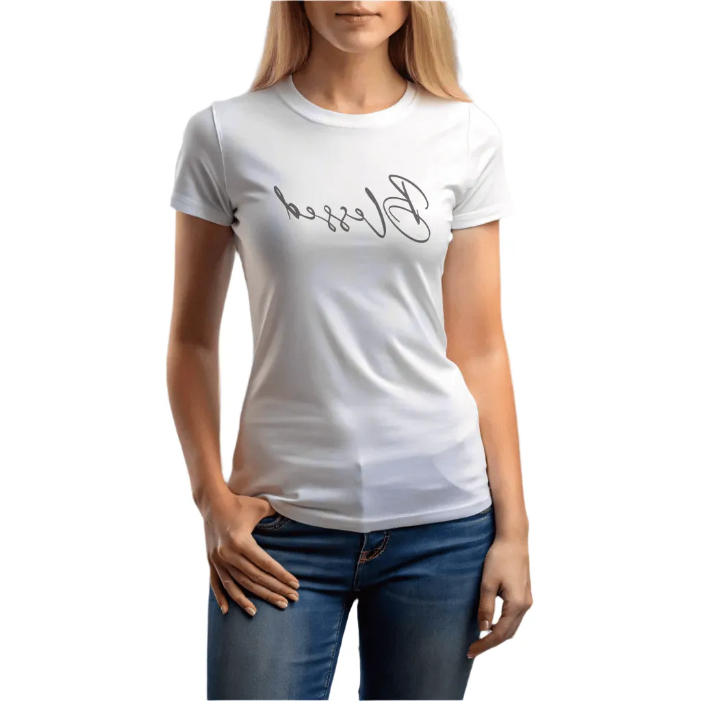 "Blessed" Mirror Motivation Crewneck T-shirt