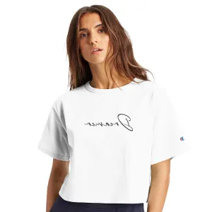 "Dreamer" Mirror Motivation Women's Cropped Heritage Crewneck T-Shirt