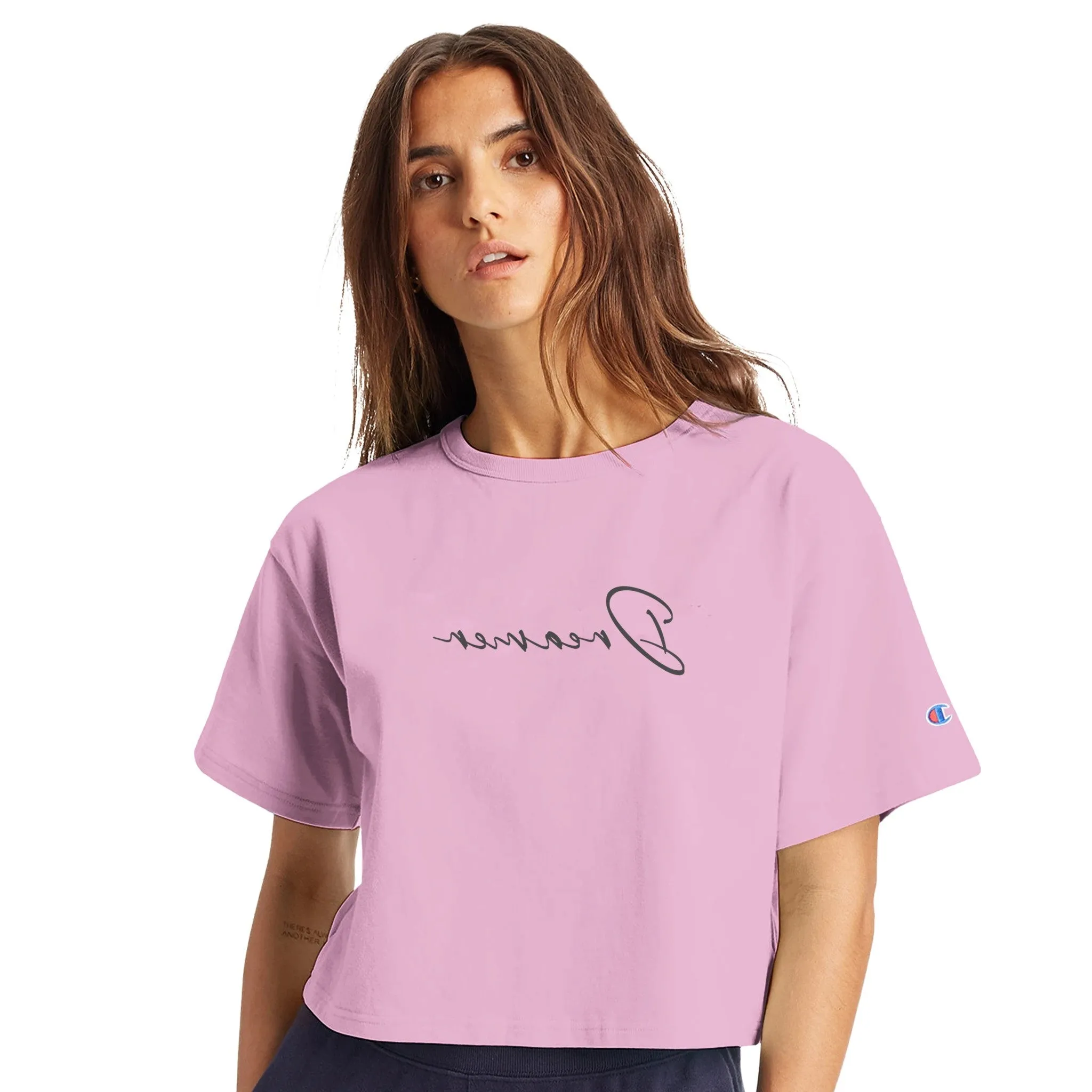 "Dreamer" Mirror Motivation Women's Cropped Heritage Crewneck T-Shirt