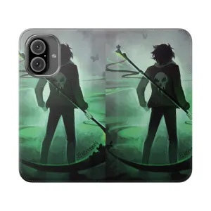 "Enchanting Dark-Themed Phone Case with Iconic Characters"