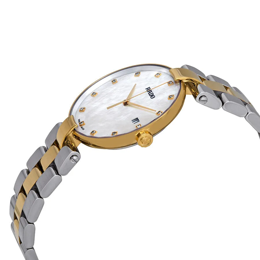 Rado Couple White Mother of Pearl Diamond Dial Ladies Watch R22856924