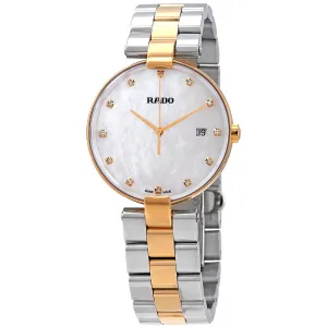 Rado Couple White Mother of Pearl Diamond Dial Ladies Watch R22856924