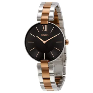 Rado Coupole Black Dial Two-tone Ladies Watch R22850163