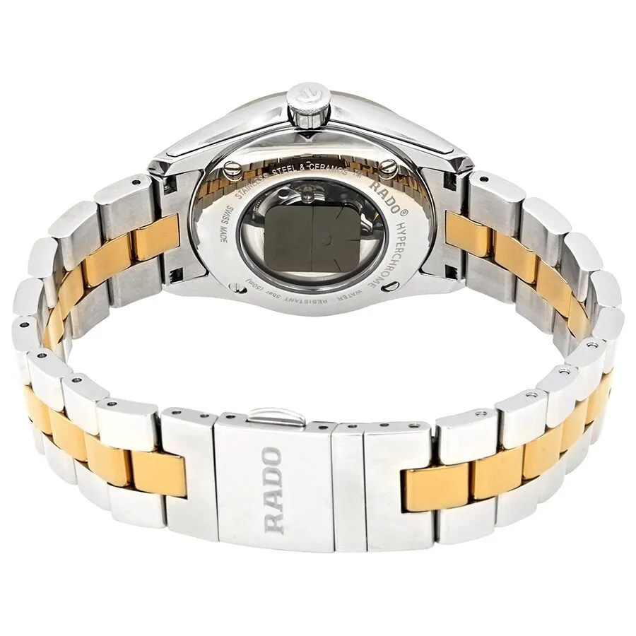 Rado Hyperchrome Silver Dial Ladies Automatic Two Tone Watch R32088102