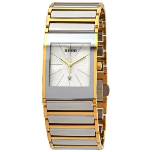 Rado Integral Quartz Silver Dial Men's Two Tone Watch R20748112