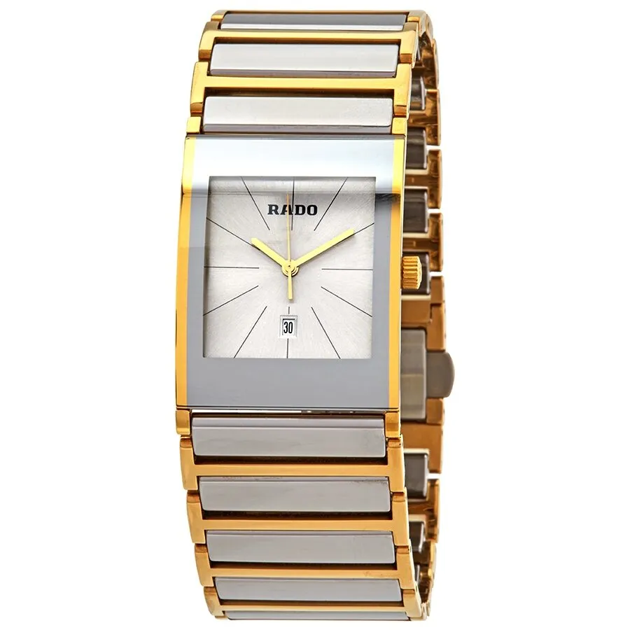 Rado Integral Quartz Silver Dial Men's Two Tone Watch R20748112