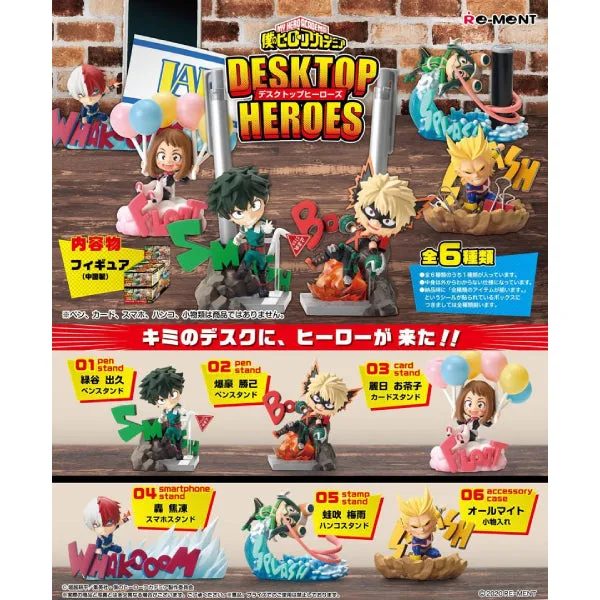 RE-MENT- My Hero Academia DESKTOP HEROES (Set of 6)