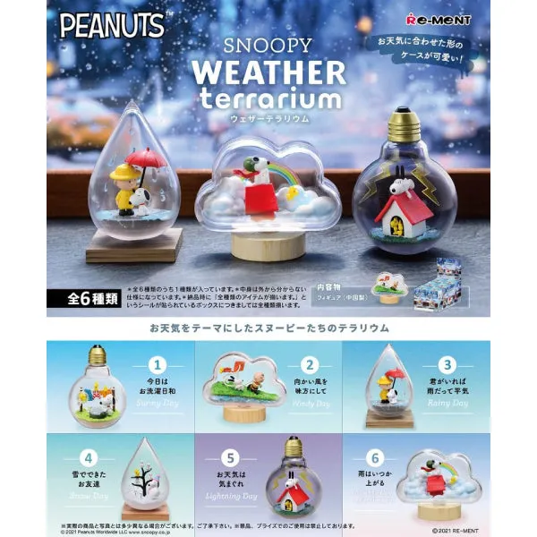 RE-MENT - SNOOPY Weather Terrarium (Set of 6)