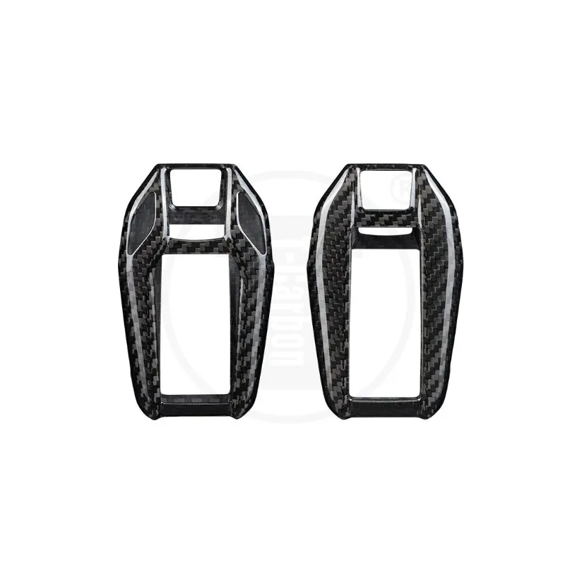 Real Carbon Fiber Key Case Key Fob for Smart Key TouchScreen BMW 5 series 7 series