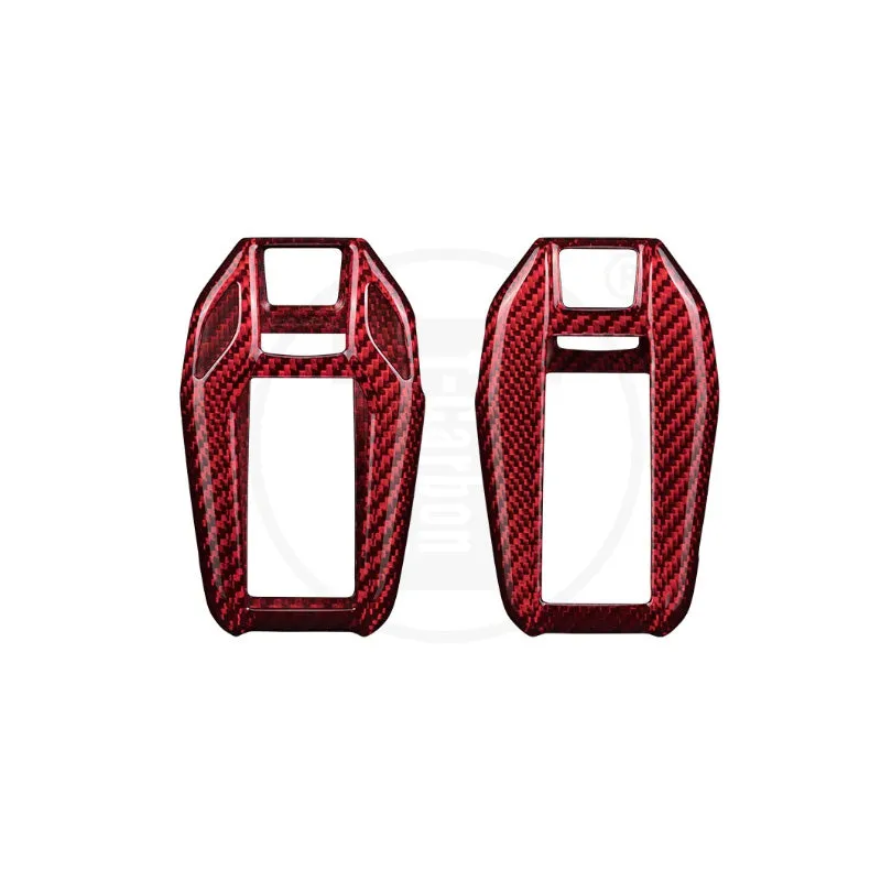 Real Carbon Fiber Key Case Key Fob for Smart Key TouchScreen BMW 5 series 7 series