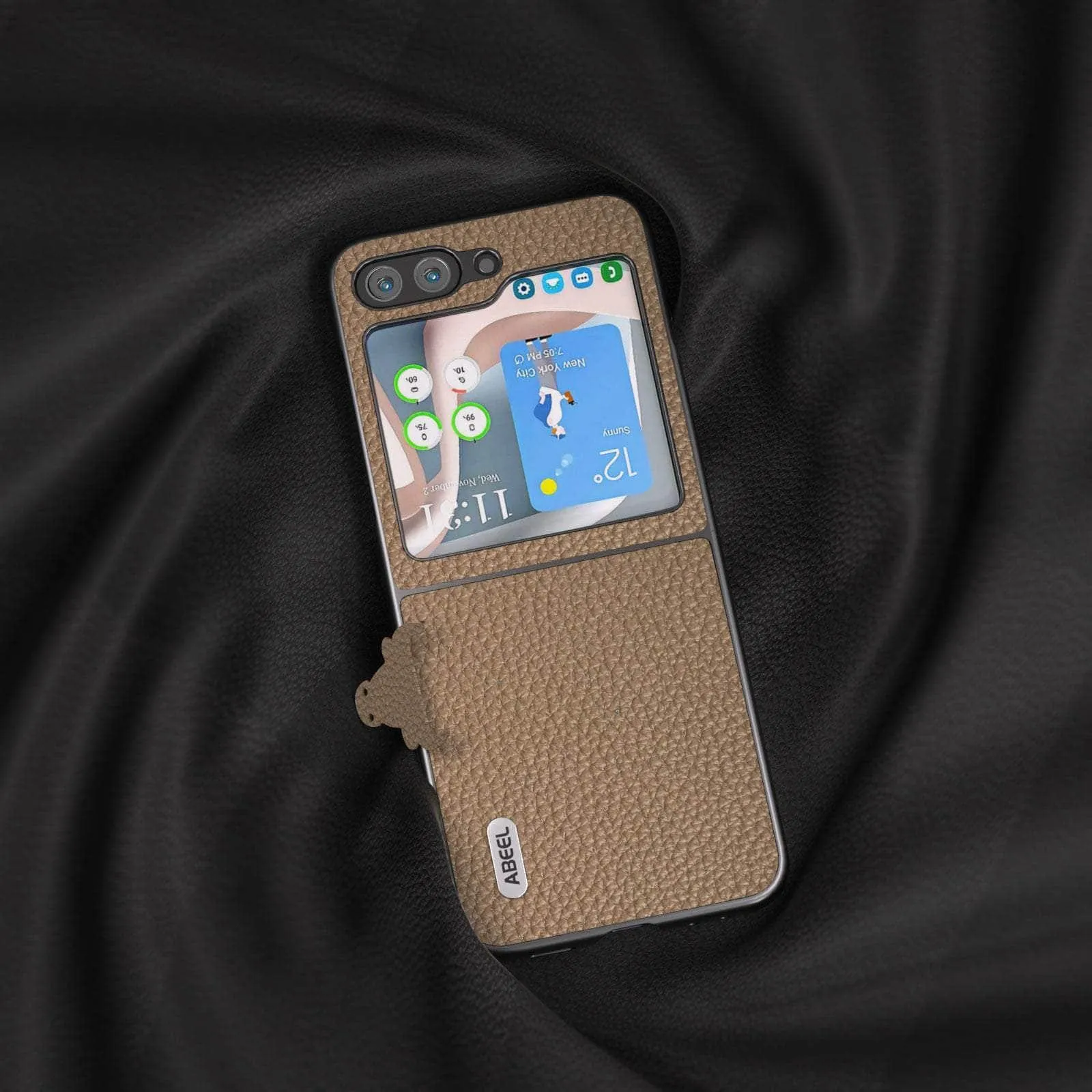 Real Cow Leather Galaxy Z Flip 5 Case
