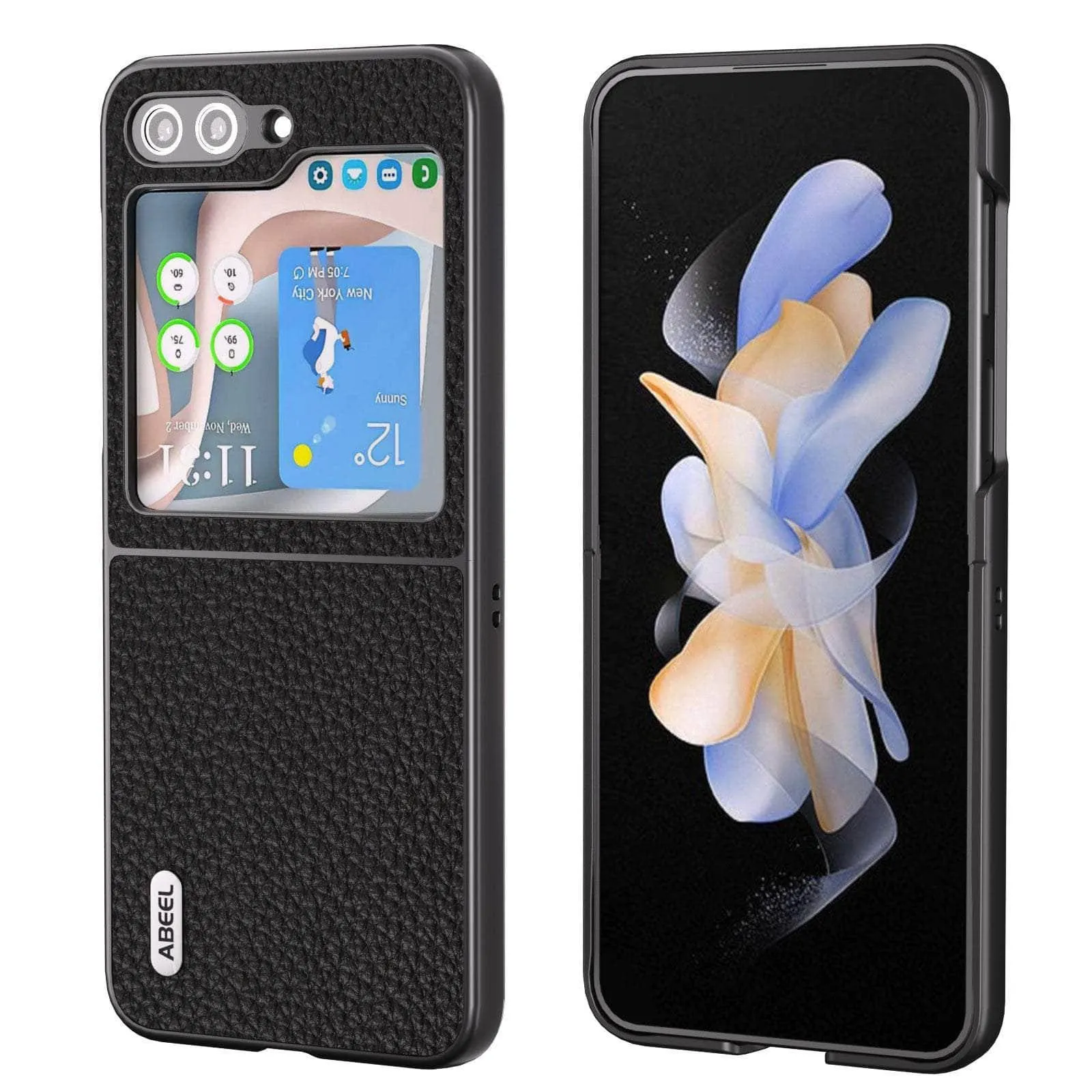 Real Cow Leather Galaxy Z Flip 5 Case