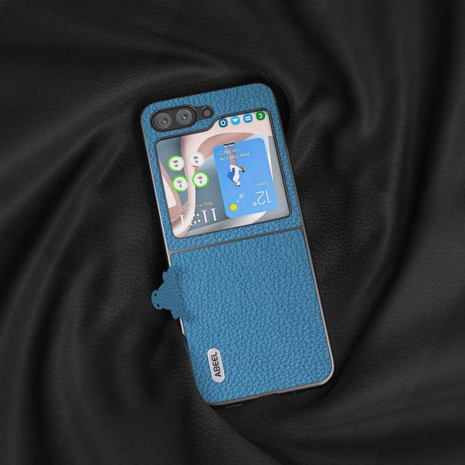 Real Cow Leather Galaxy Z Flip 5 Case