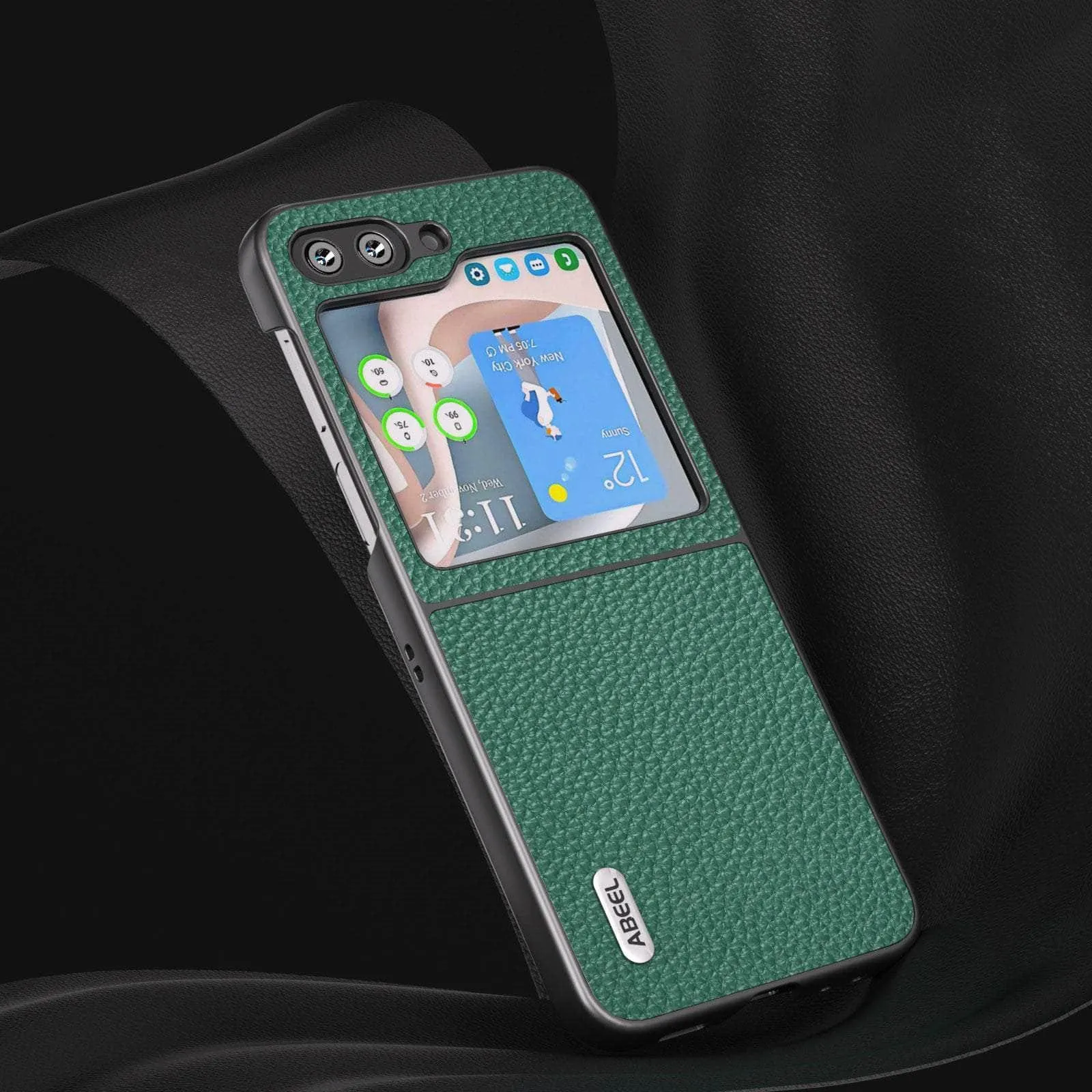 Real Cow Leather Galaxy Z Flip 5 Case