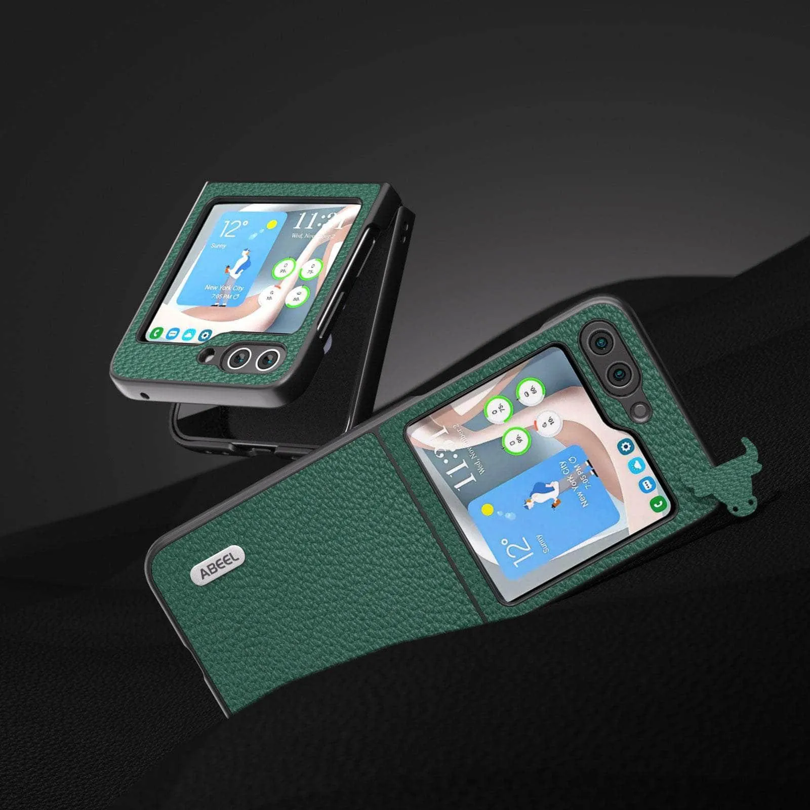 Real Cow Leather Galaxy Z Flip 5 Case