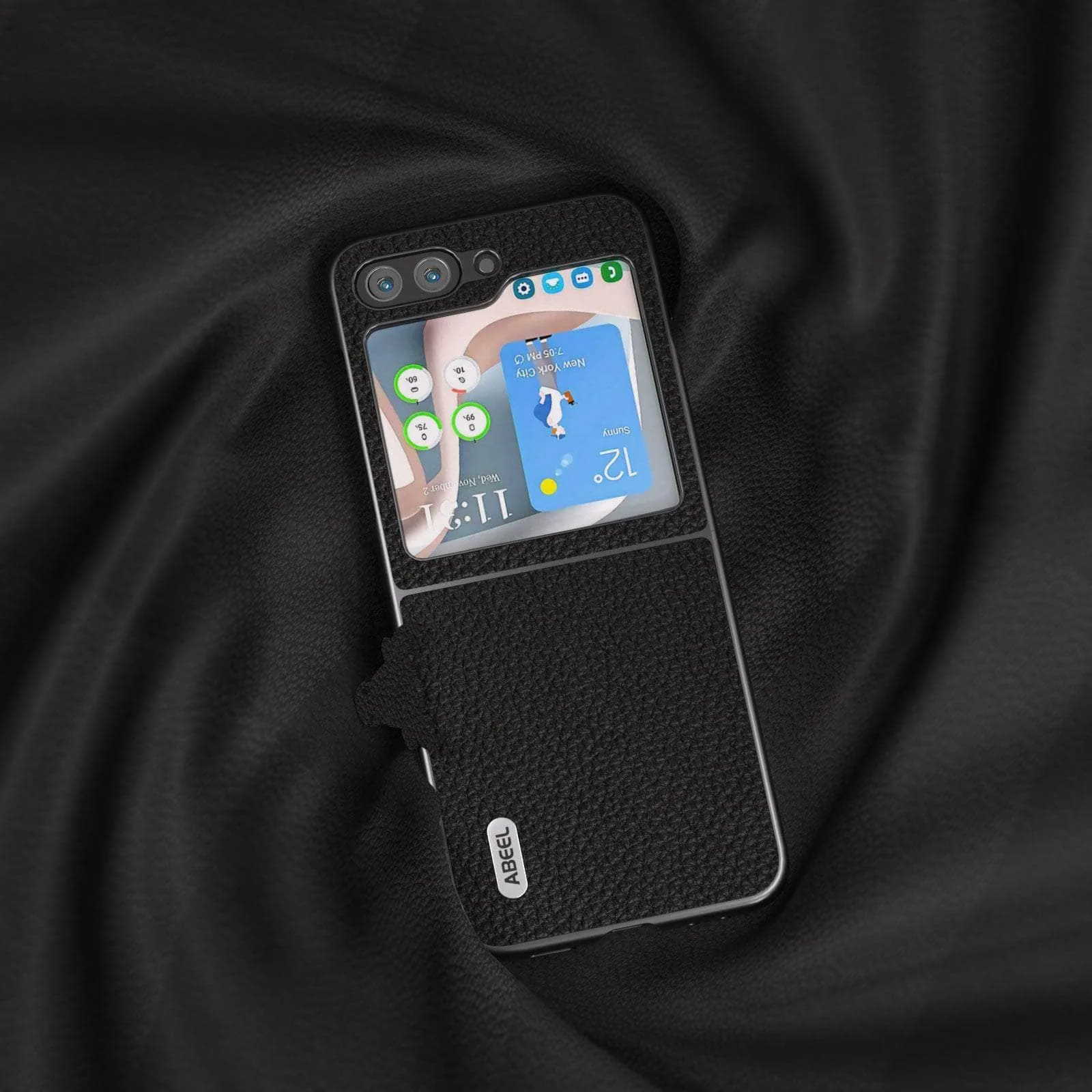 Real Cow Leather Galaxy Z Flip 5 Case