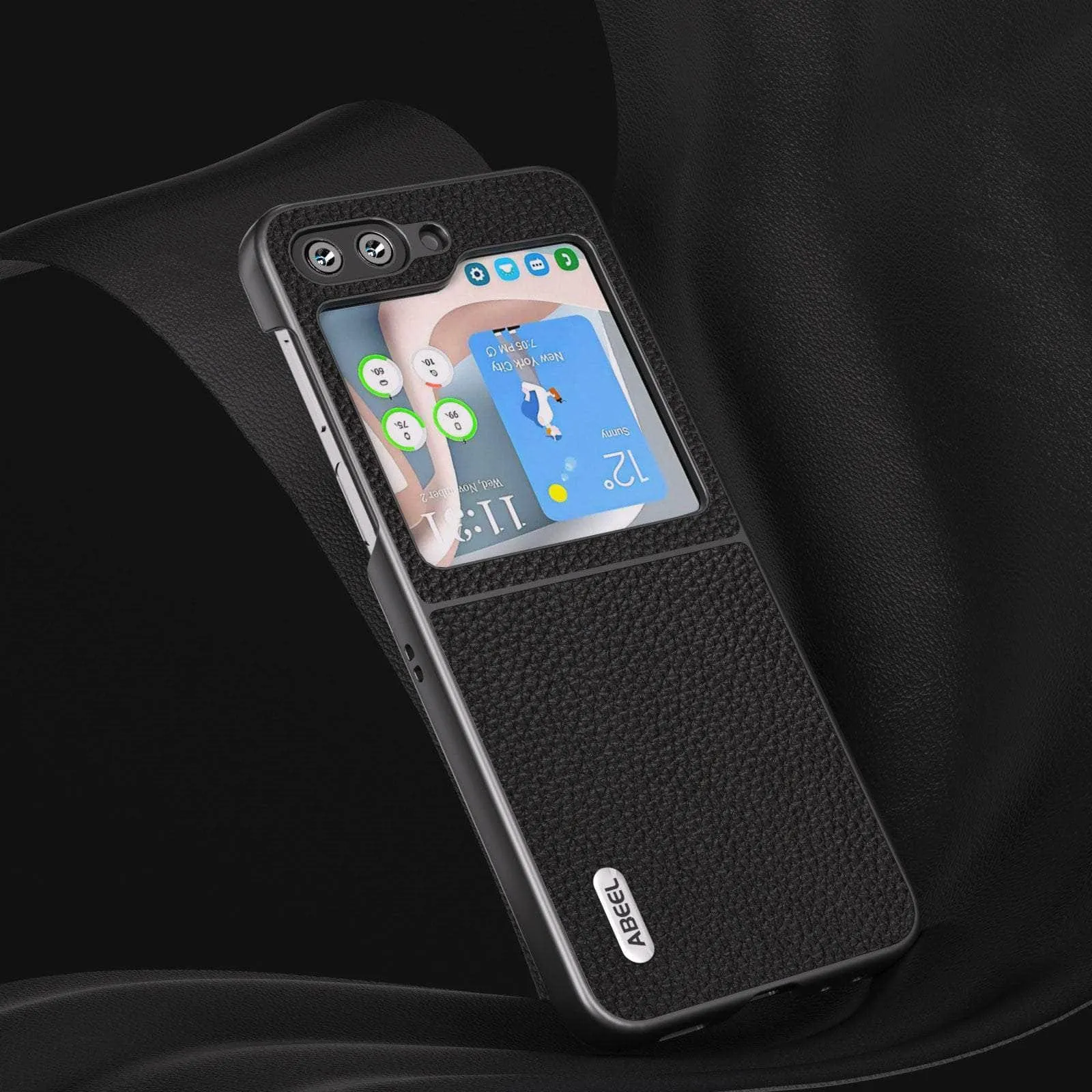 Real Cow Leather Galaxy Z Flip 5 Case