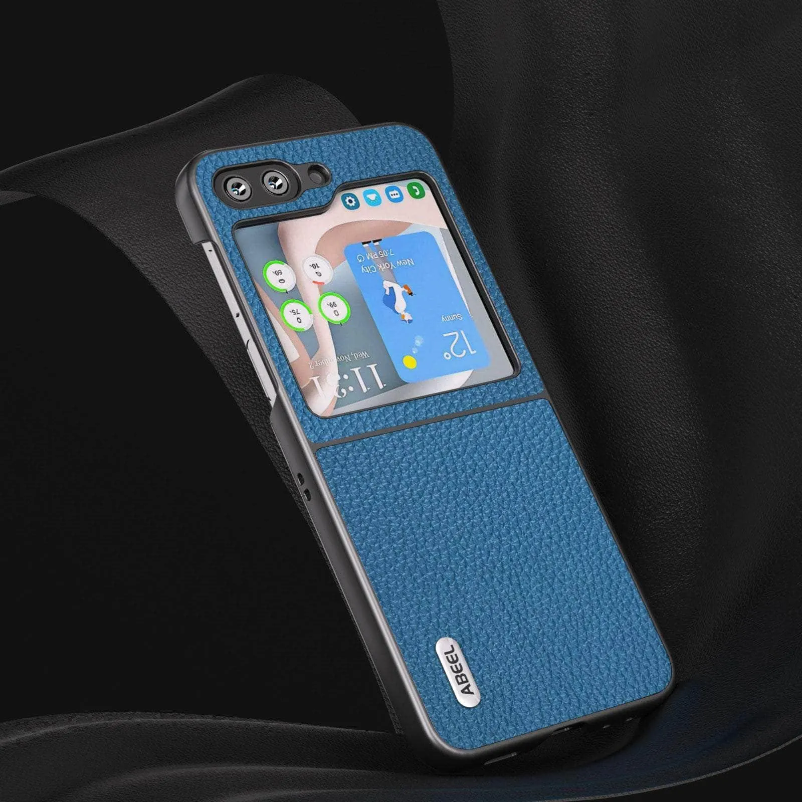 Real Cow Leather Galaxy Z Flip 5 Case
