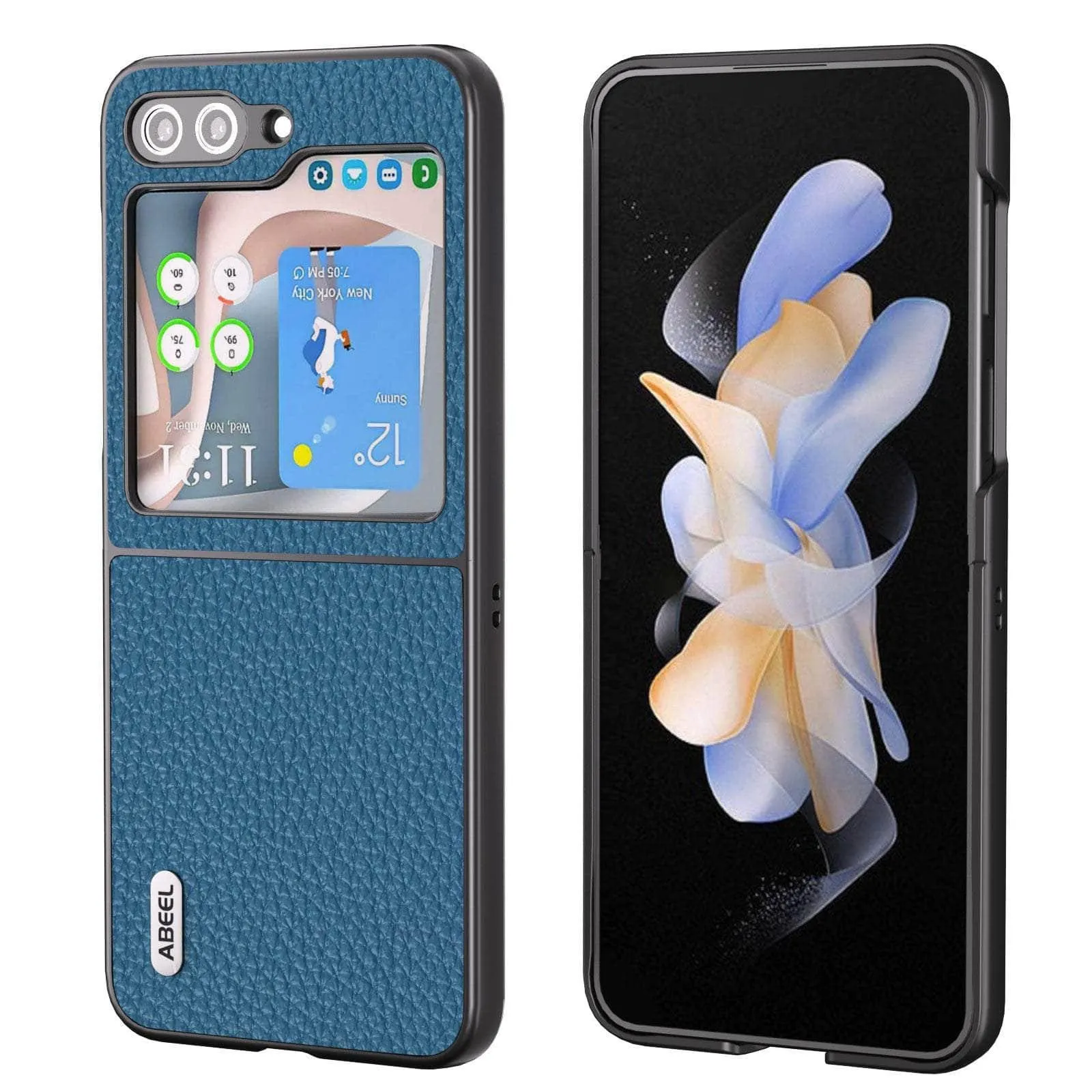 Real Cow Leather Galaxy Z Flip 5 Case