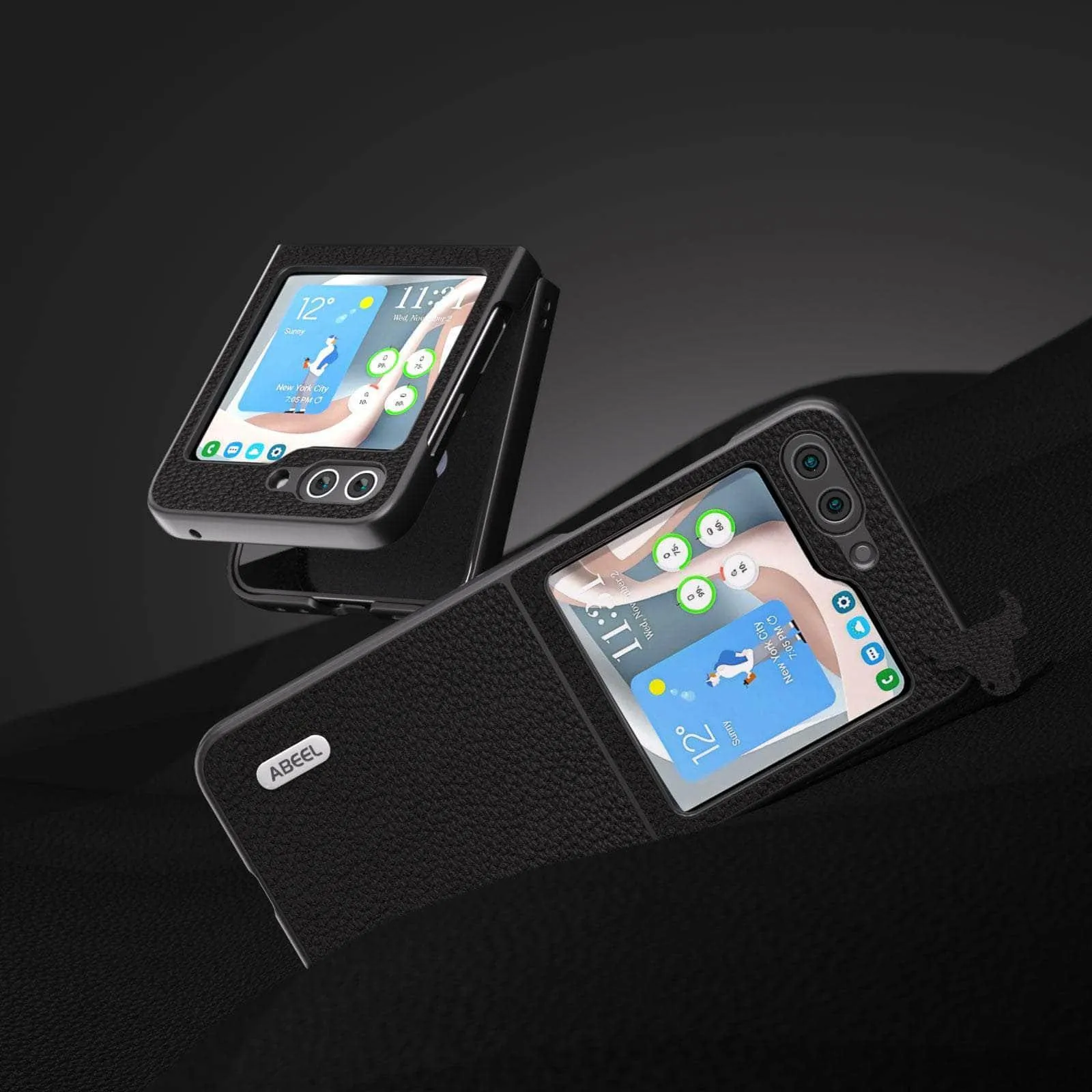 Real Cow Leather Galaxy Z Flip 5 Case
