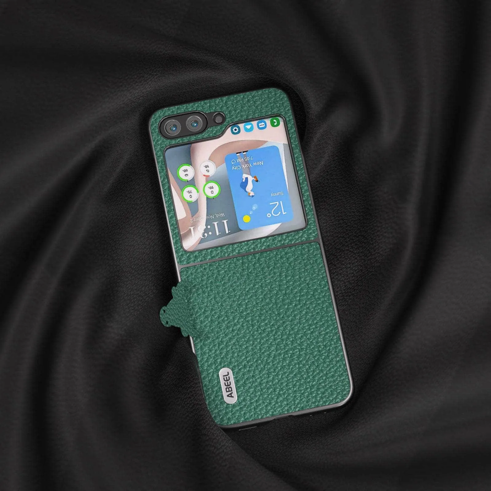 Real Cow Leather Galaxy Z Flip 5 Case