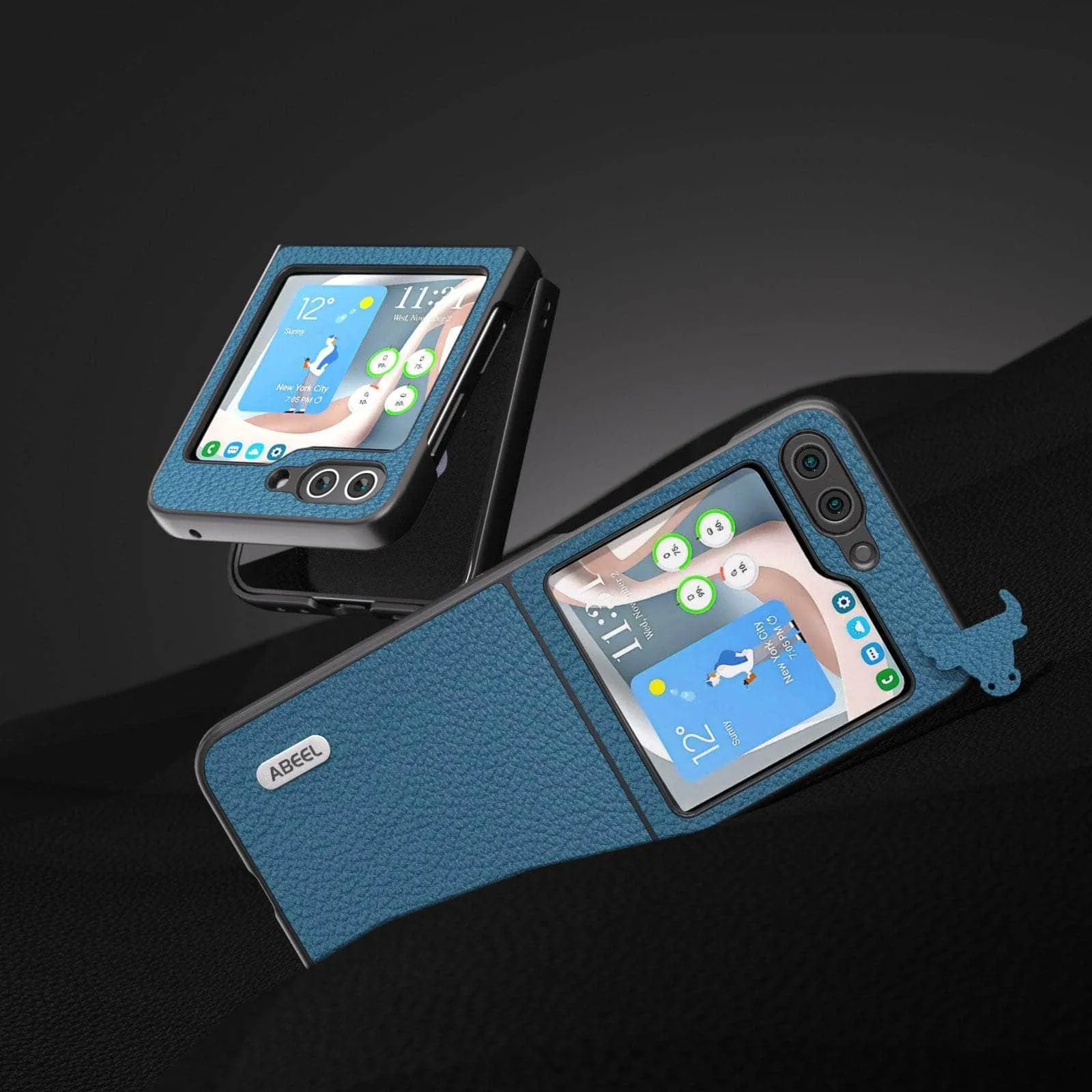 Real Cow Leather Galaxy Z Flip 5 Case