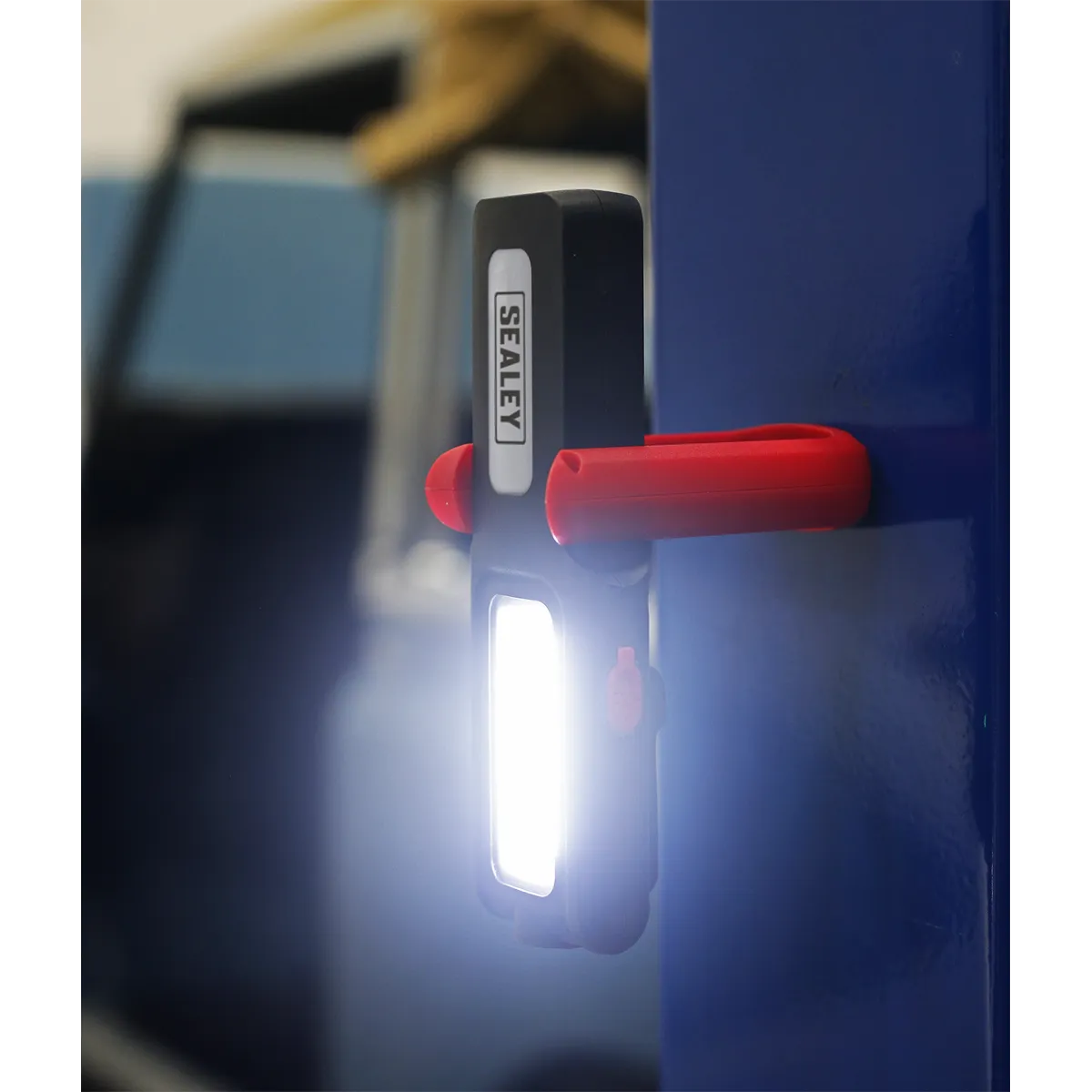 Rechargeable Inspection Lamp Red 5W COB   3W LED   Power Bank