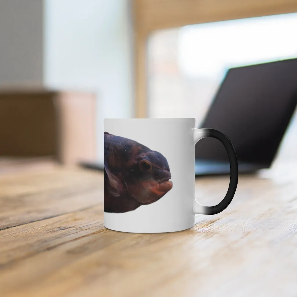 Red Black Fish Color Changing Mug