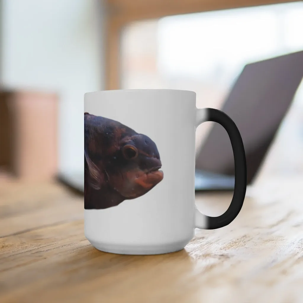 Red Black Fish Color Changing Mug