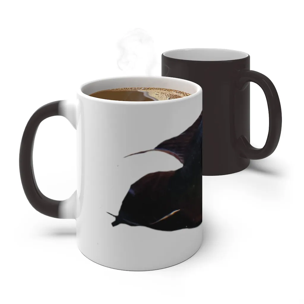 Red Black Fish Color Changing Mug