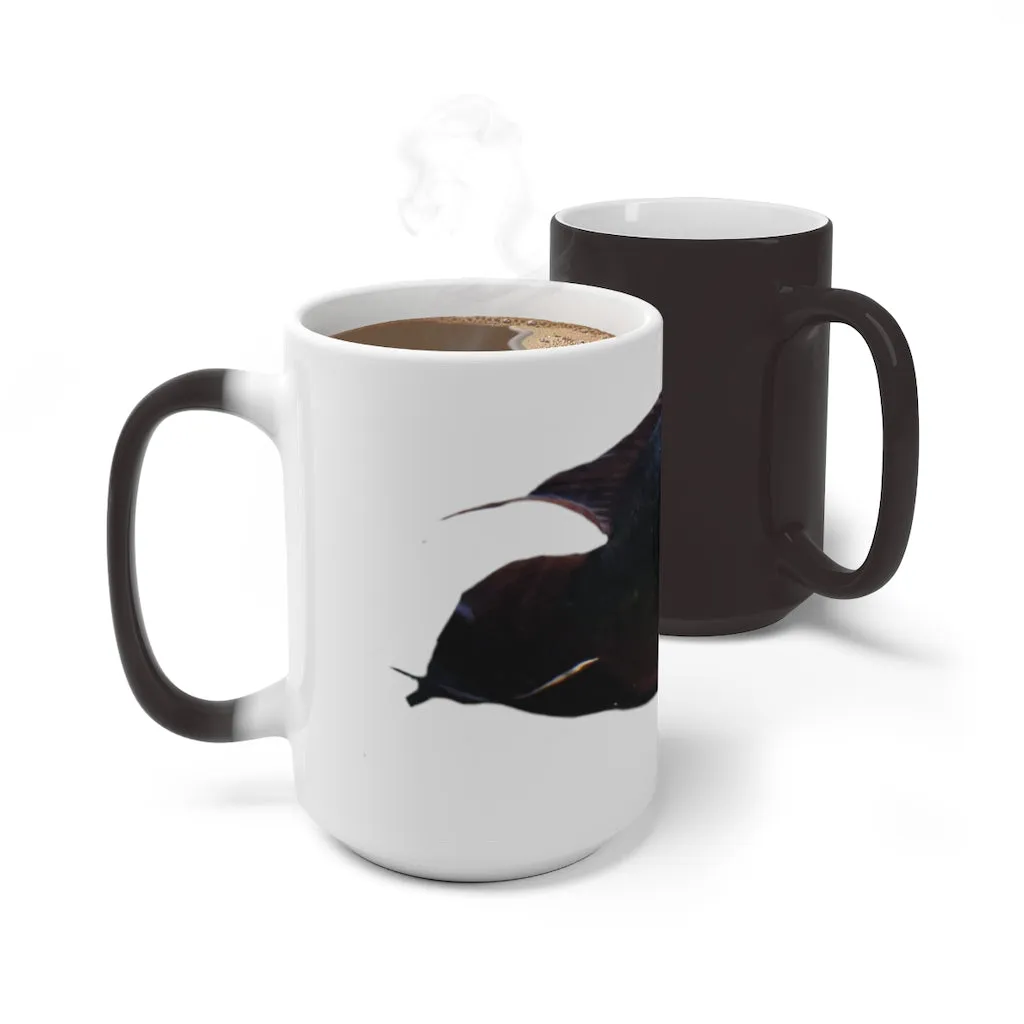Red Black Fish Color Changing Mug