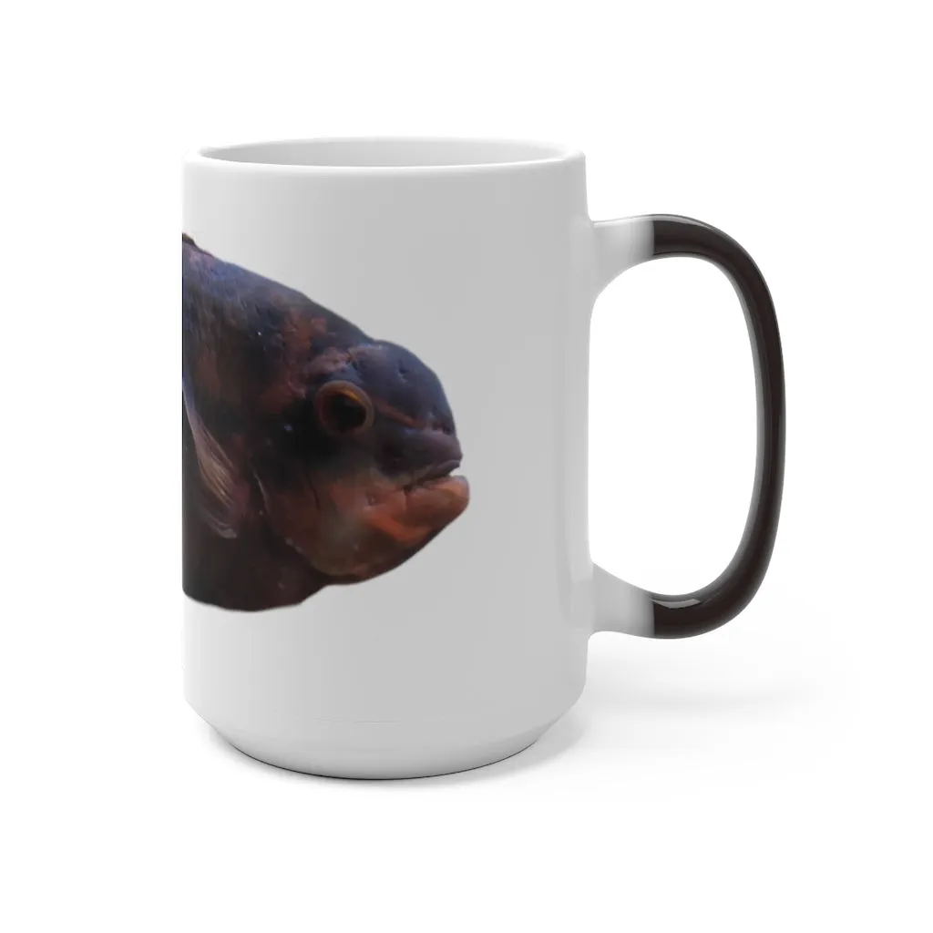 Red Black Fish Color Changing Mug