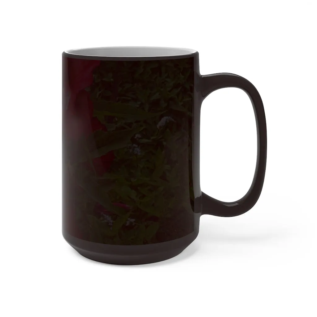 Red Flowers Color Changing Mug