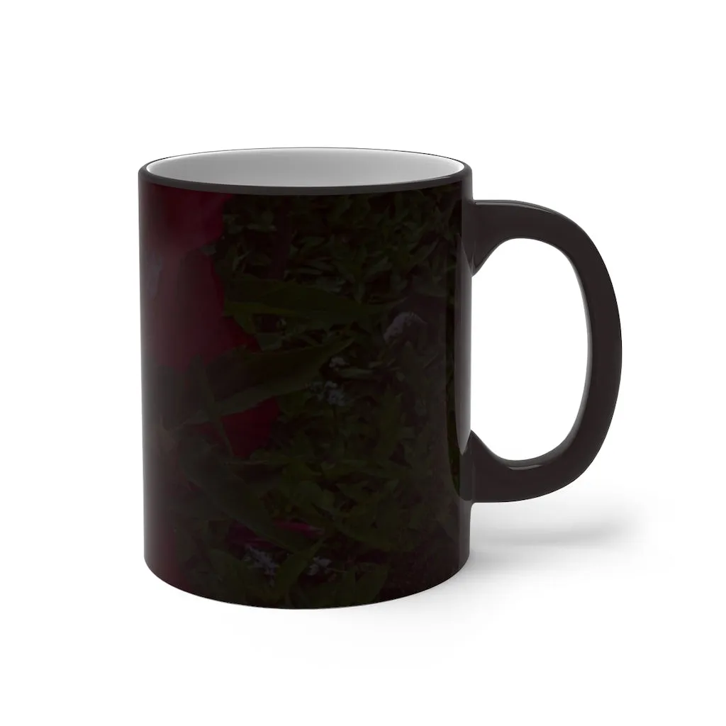 Red Flowers Color Changing Mug
