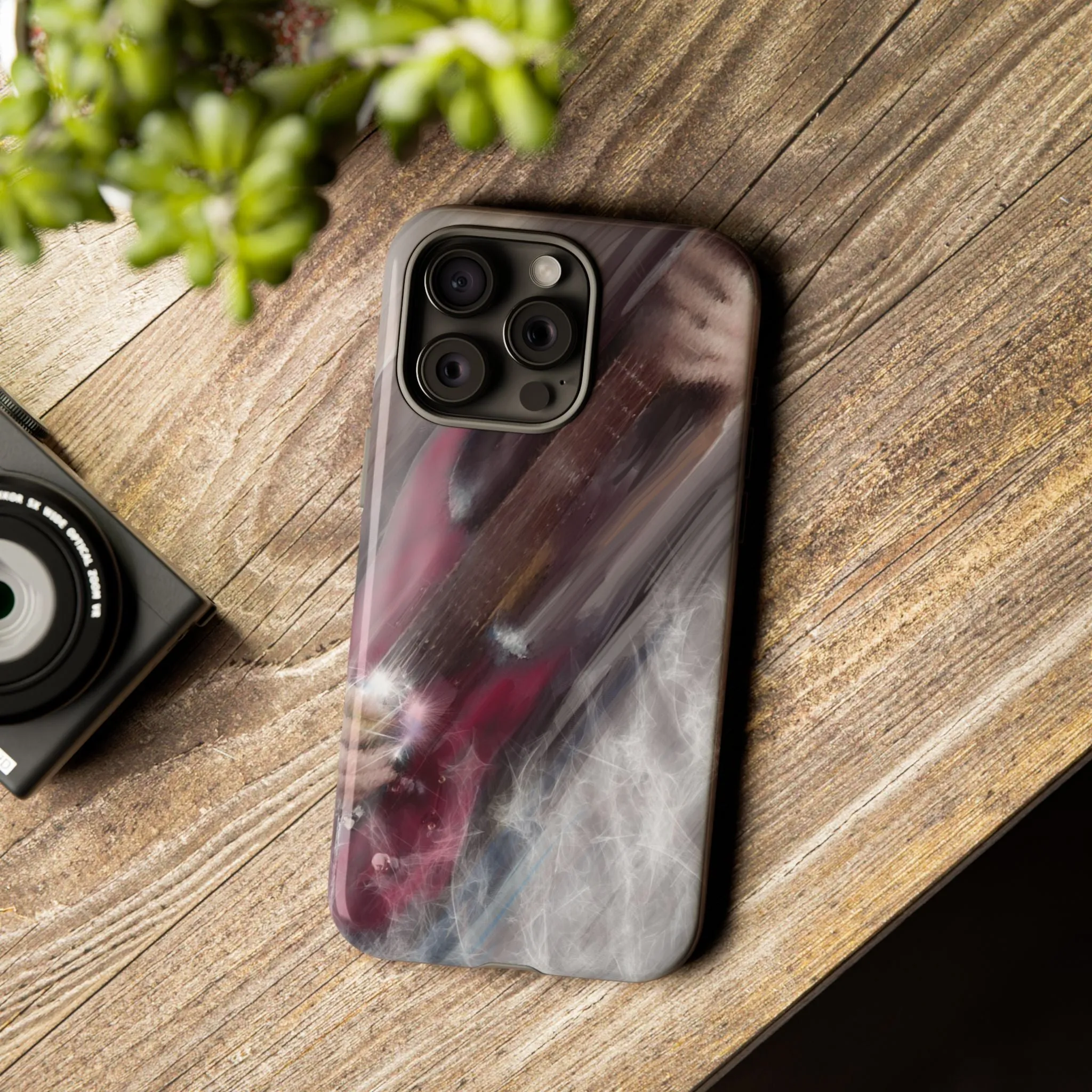 Red Guitar Phone Case - Tough and Stylish Protection
