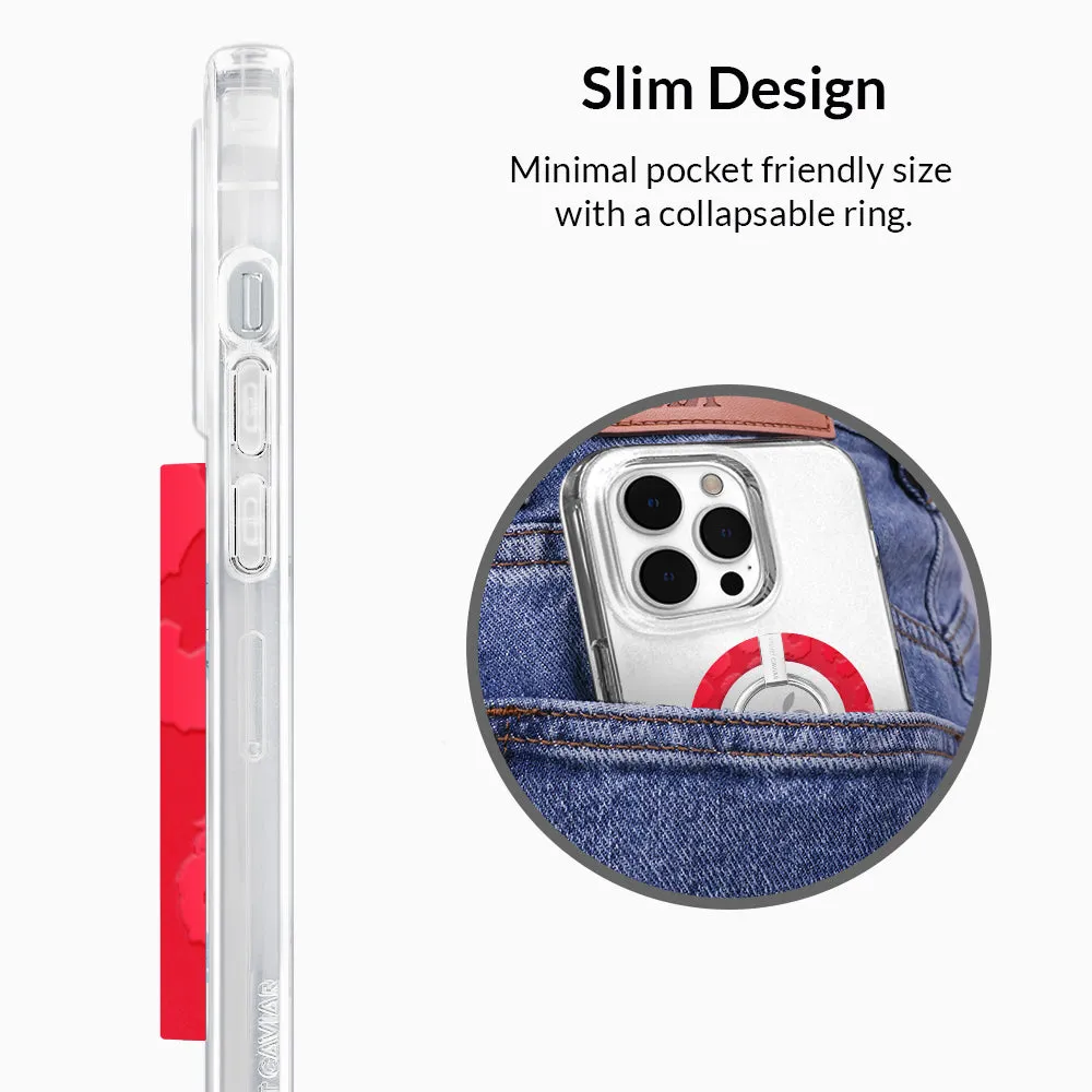 Red Hot Leopard MagSafe Grip Ring