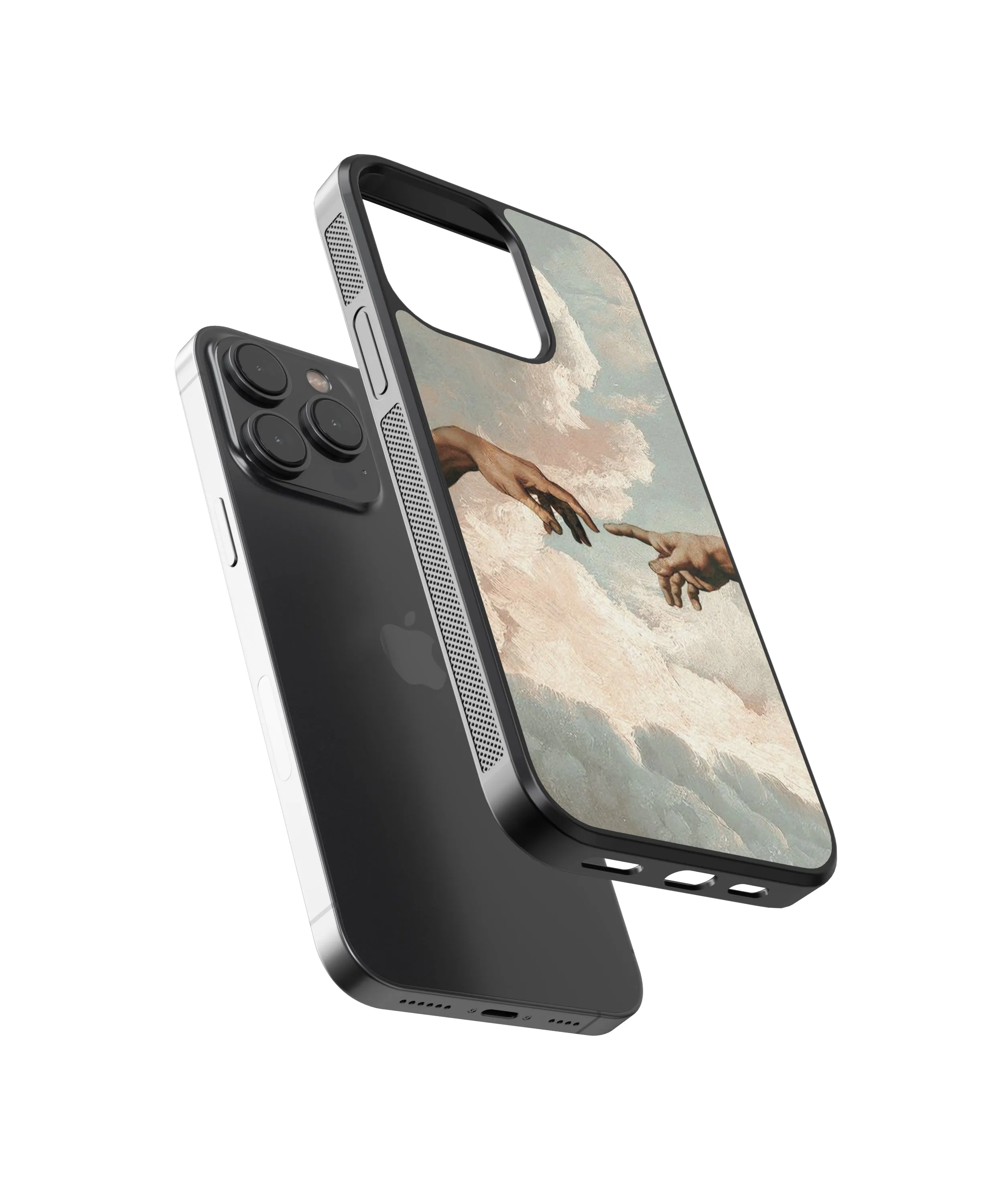 Renaissance Hands Abstract Glass Phone Case Cover